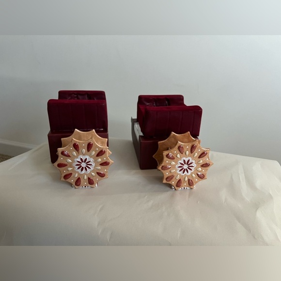 Villeroy&Boch Star Candle Holders Ginger Fancy Boxed - Picture 2 of 13